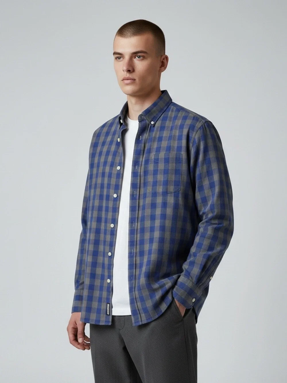 J. Crew Gingham Plaid Slim Fit Button Down Shirt